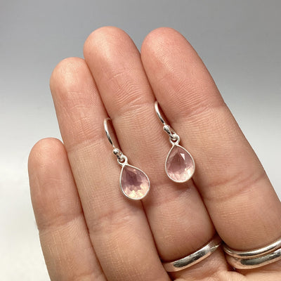 Rose Quartz Dangle Earrings – Rocks and Gems Canada